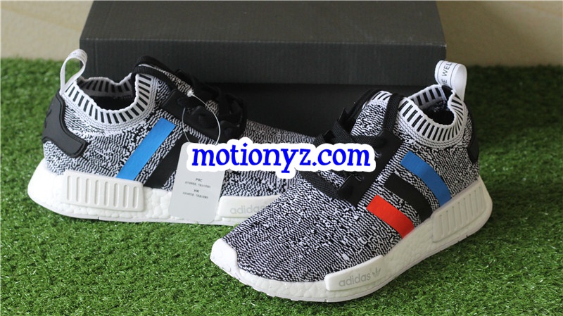 Real Boost Adidas NMD R1 Primiknit Tri Color Grey